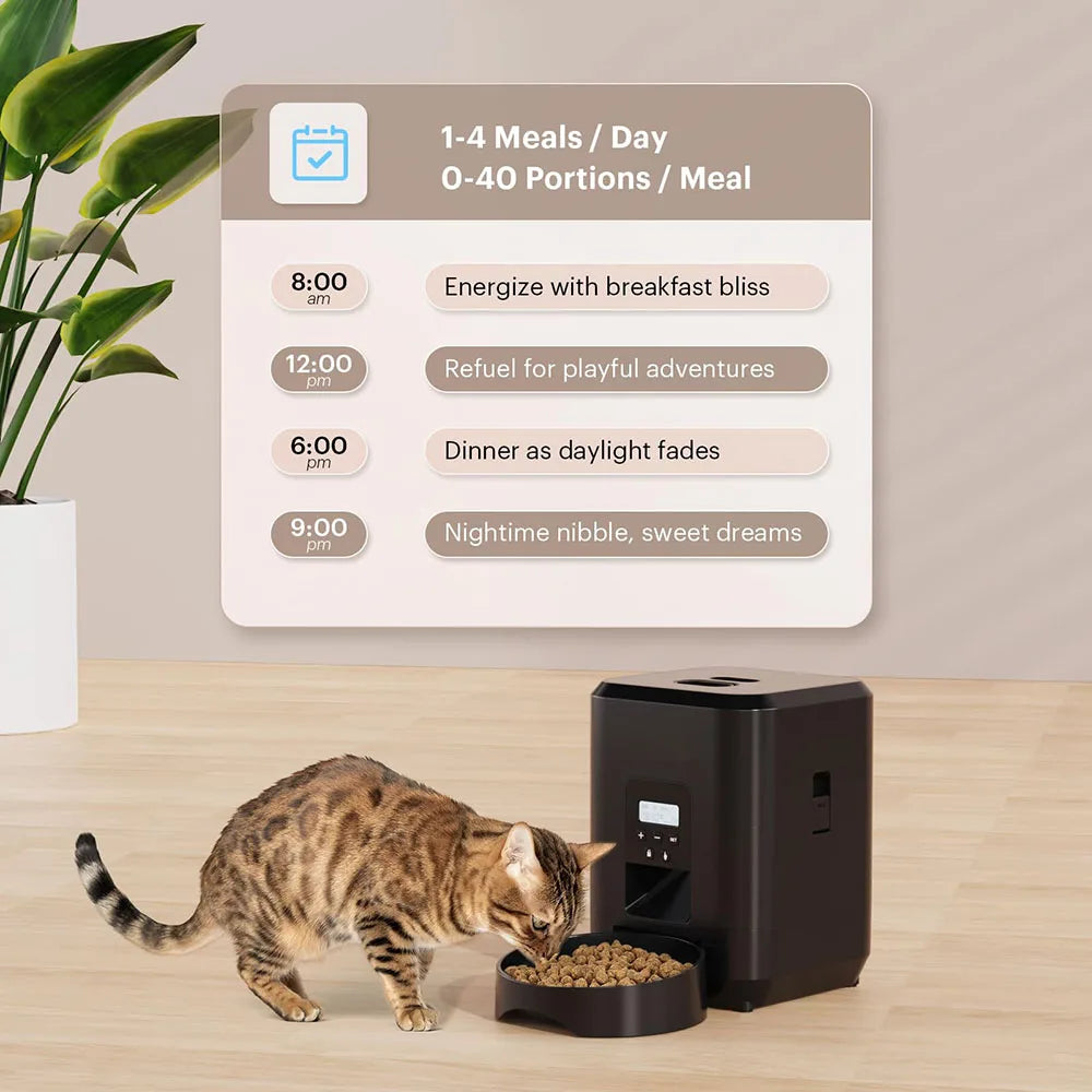 Smart Pet Feeder Automatic Cat Feeder Dog Slow Food Machine with Timed Quantitative Automatic Cat Food Dispenser Cat Dog Bowl